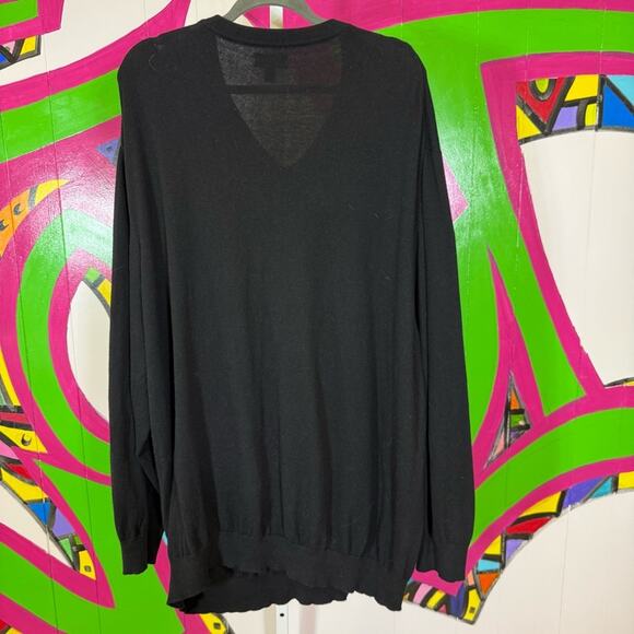 Rochester Black V-Neck Sweater Timeless Knit Design. Size 3XL. Excellent cond! - Picture 5 of 5